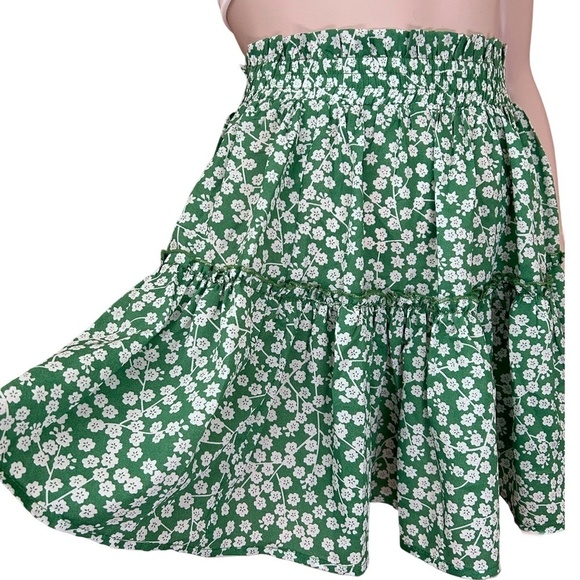 Princess Polly Skater Skirt Boho Flutter Ruffle Mini Pull On Floral Print Flowy - Picture 7 of 11